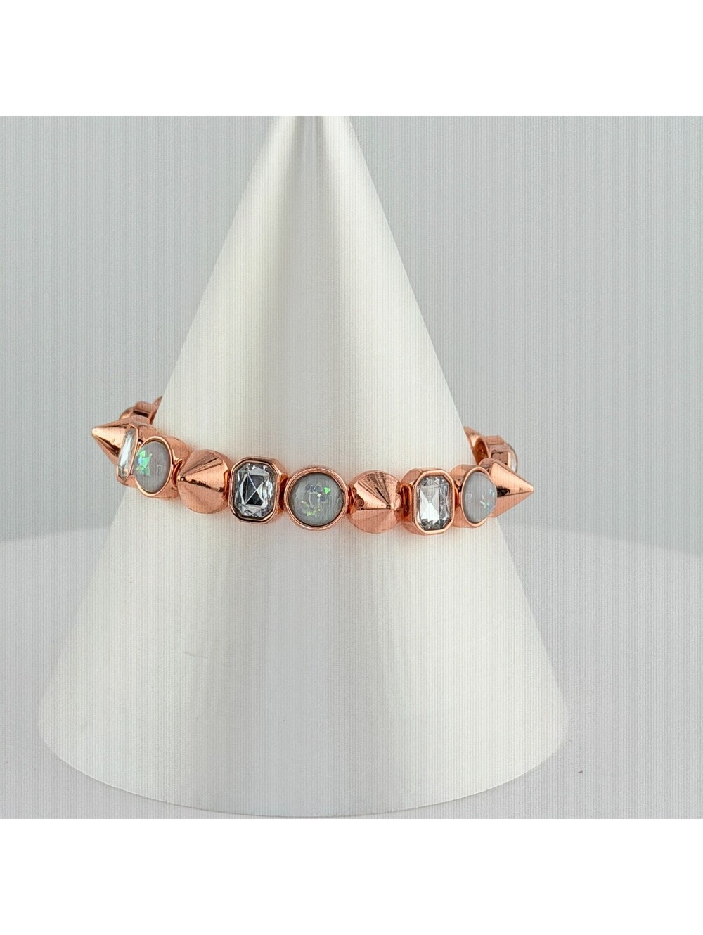 Bomb Party Single Stack Bracelet - on Rose Gold #34